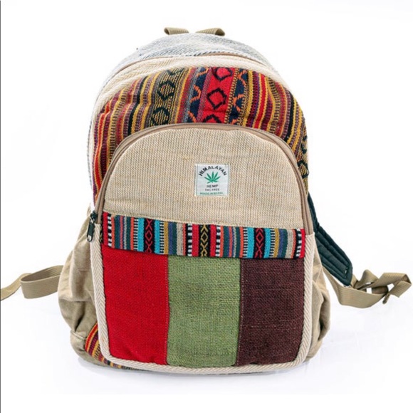 Handmade Multi Pocket Hemp Backpack - Picture 3 of 7